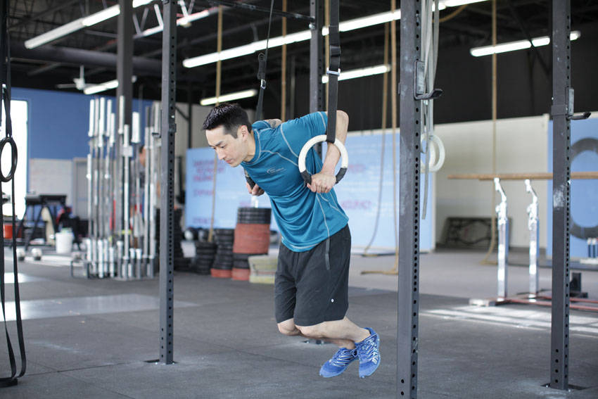 Ring Dips — start position