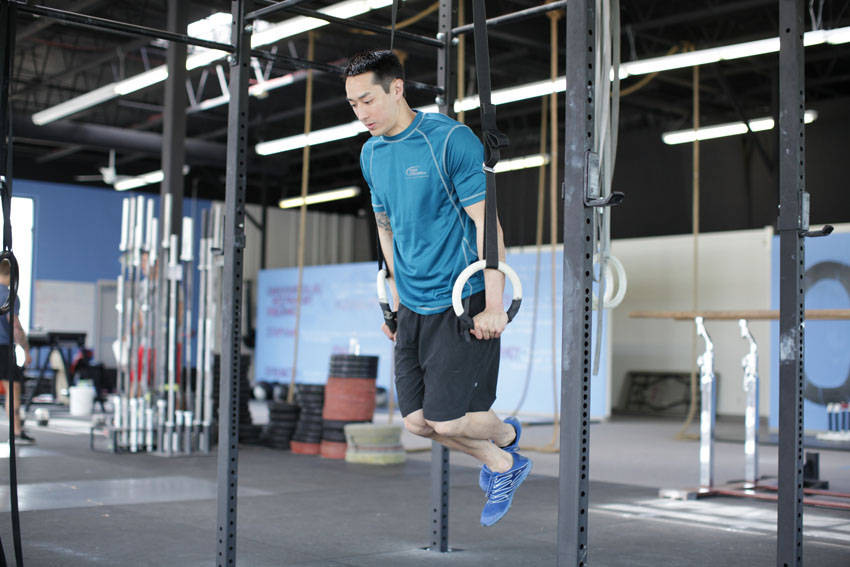 Ring Dips — end position