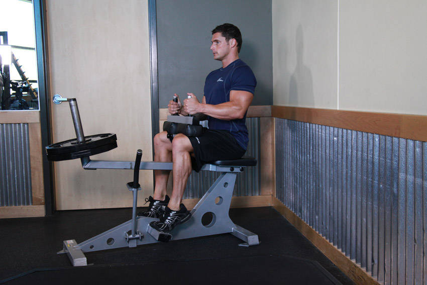 Seated Calf Raise — end position