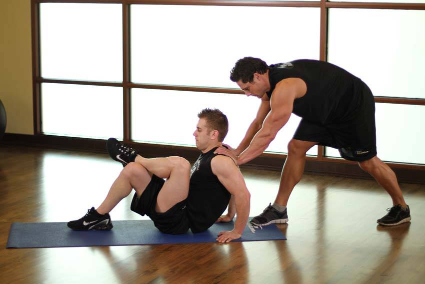 Seated Glute — start position