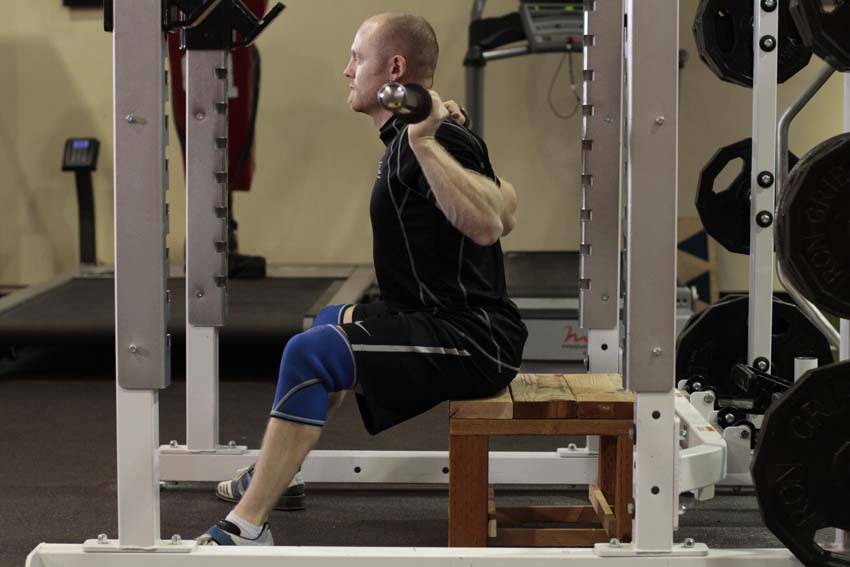 Seated Good Mornings — start position