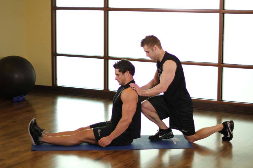 Seated Hamstring — start position