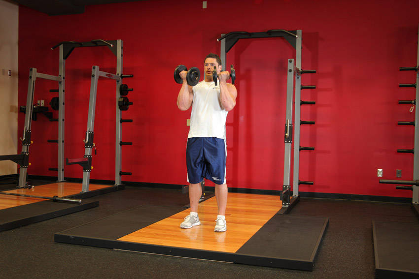 See-Saw Press (Alternating Side Press) — start position