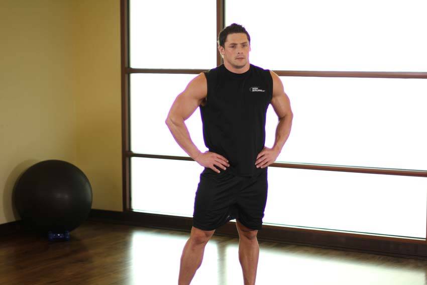 Side Neck Stretch — start position