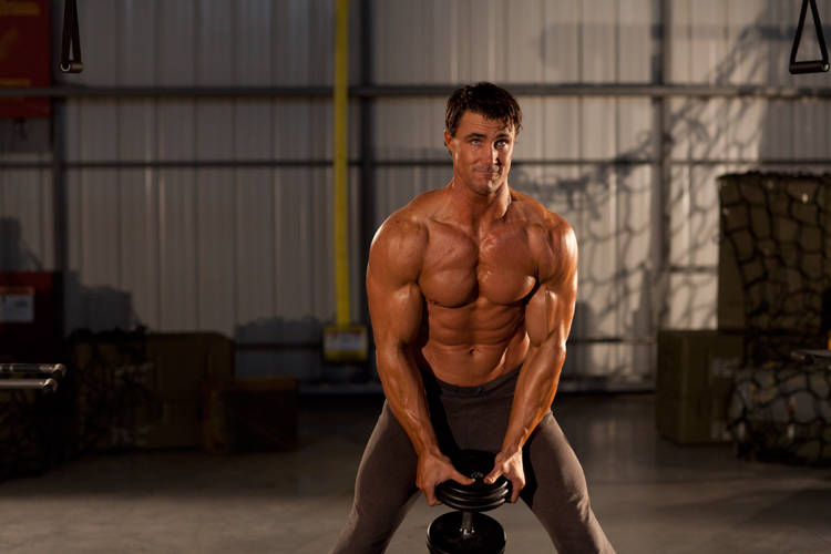 Single Dumbbell Raise — start position