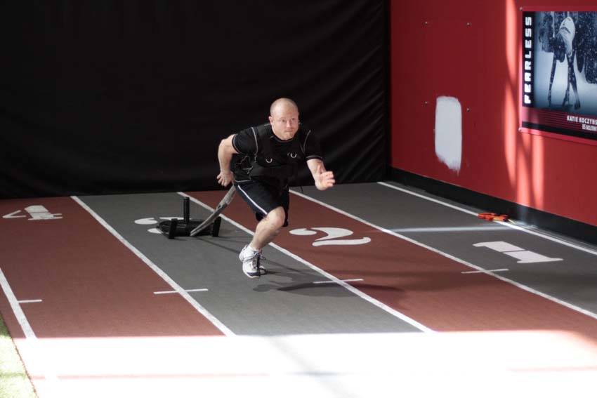Sled Drag - Harness — start position