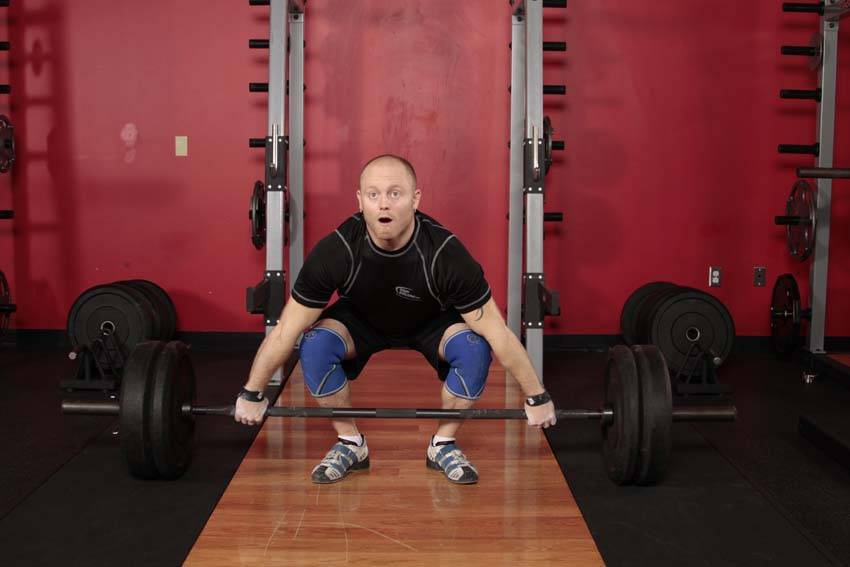 Snatch Pull — start position