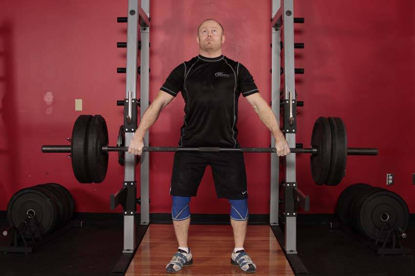 Snatch Shrug — start position