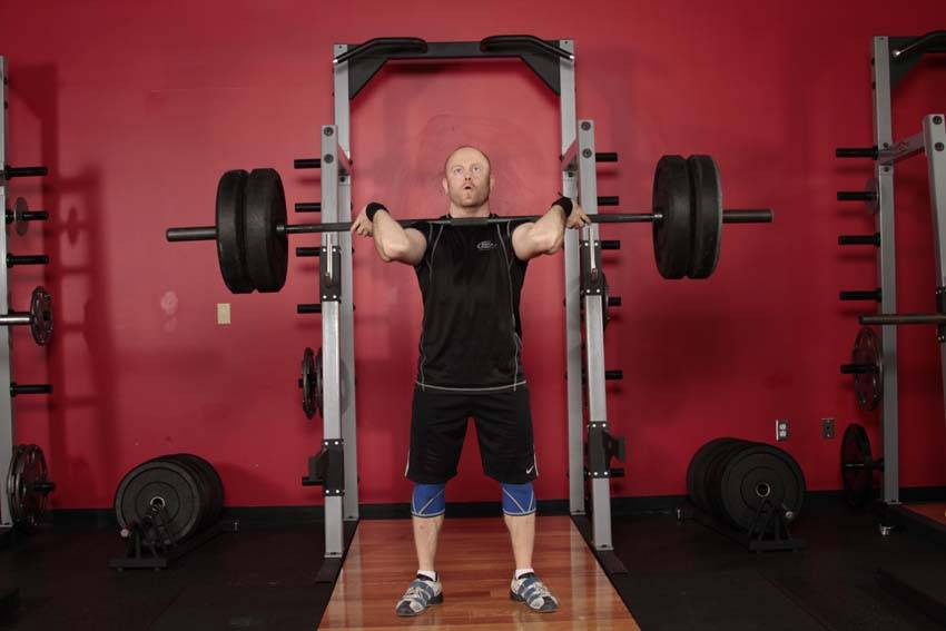 Split Jerk — start position