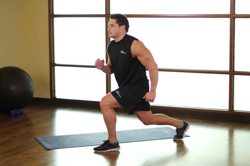 Split Squats — end position