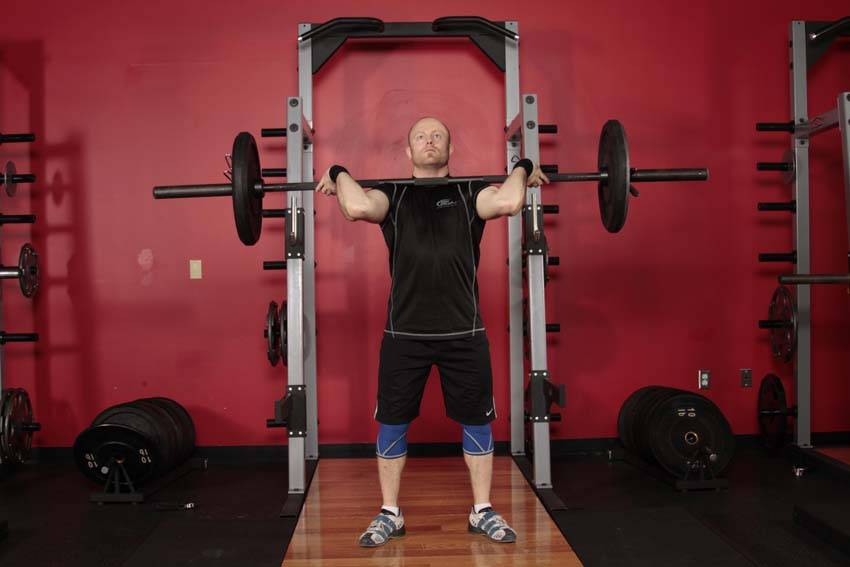 Squat Jerk — start position