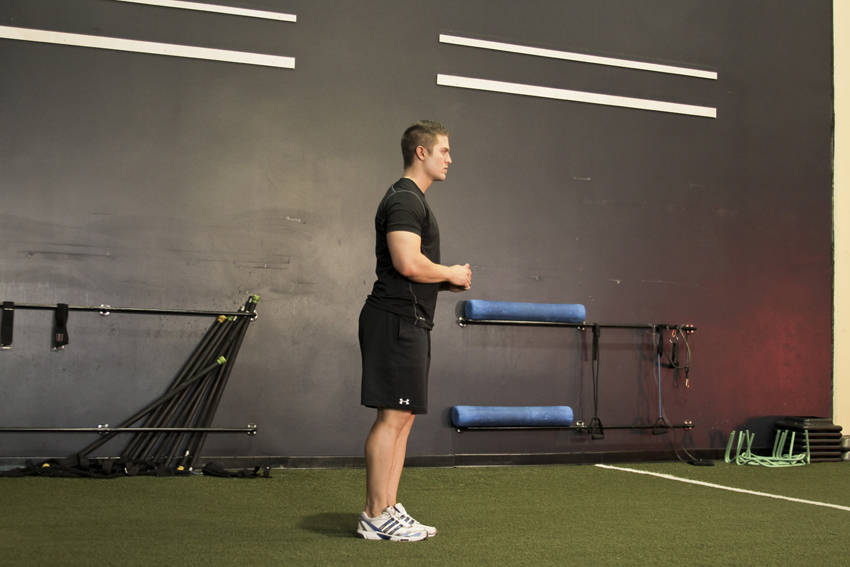 Standing Hip Circles — start position