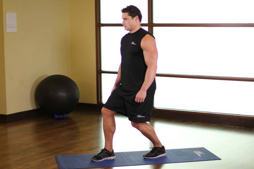 Standing Soleus And Achilles Stretch — start position