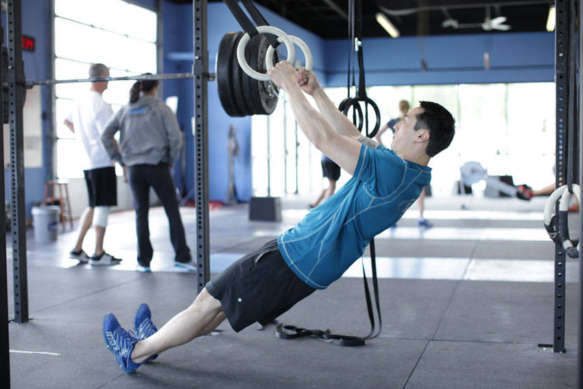 Suspended Row — start position