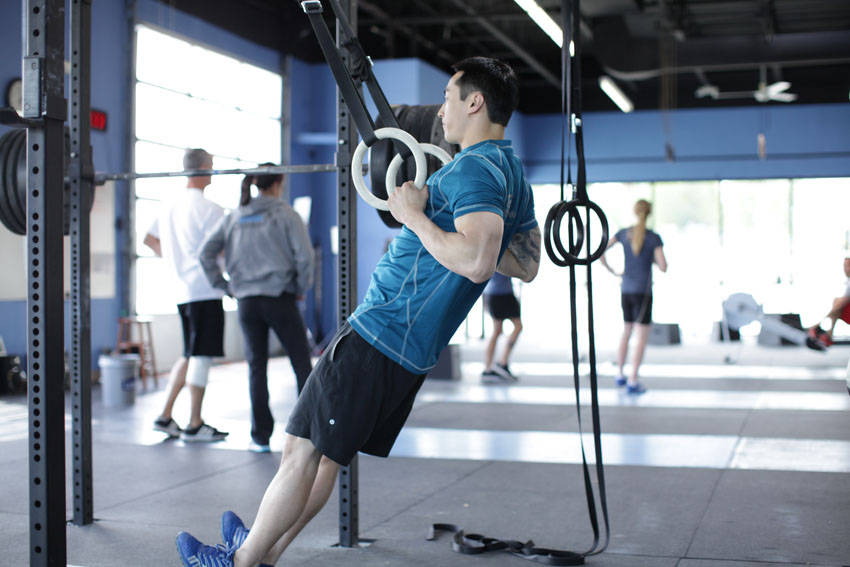 Suspended Row — end position